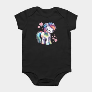 Valentine Pony Baby Bodysuit